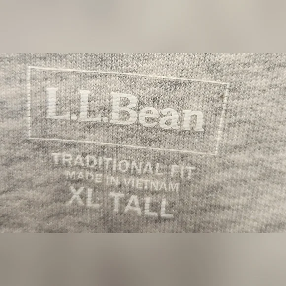 L.L. Bean - Men's Traditional Fit Sweatshirt - Size XLT - Heather Gray - Picture 3 of 4